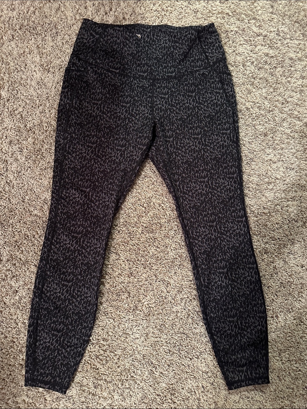 all in motion Black and Gray Textured Workout Leggings